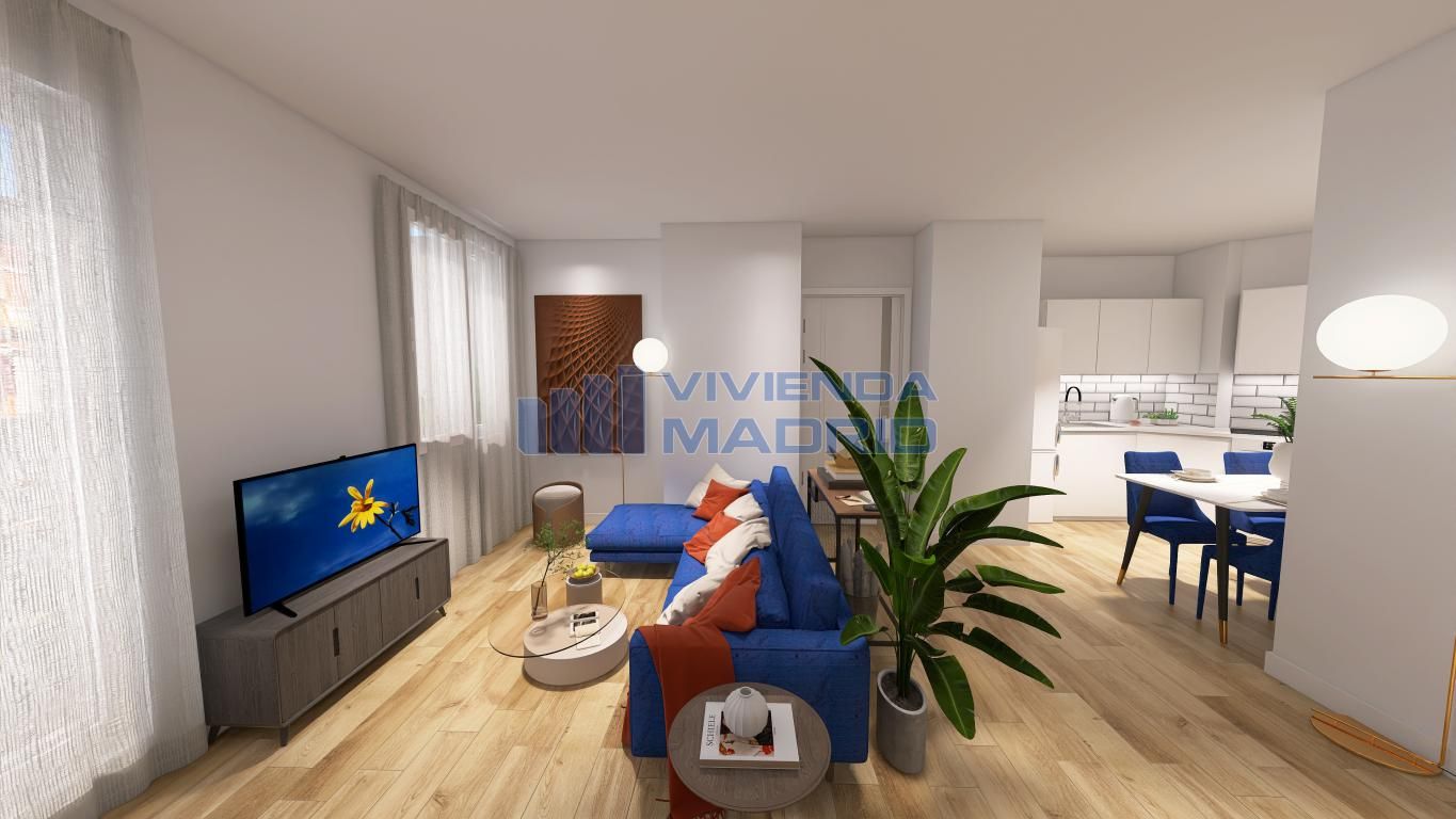 Living room of Flat for sale in  Madrid Capital  with Air Conditioner, Heating and Terrace
