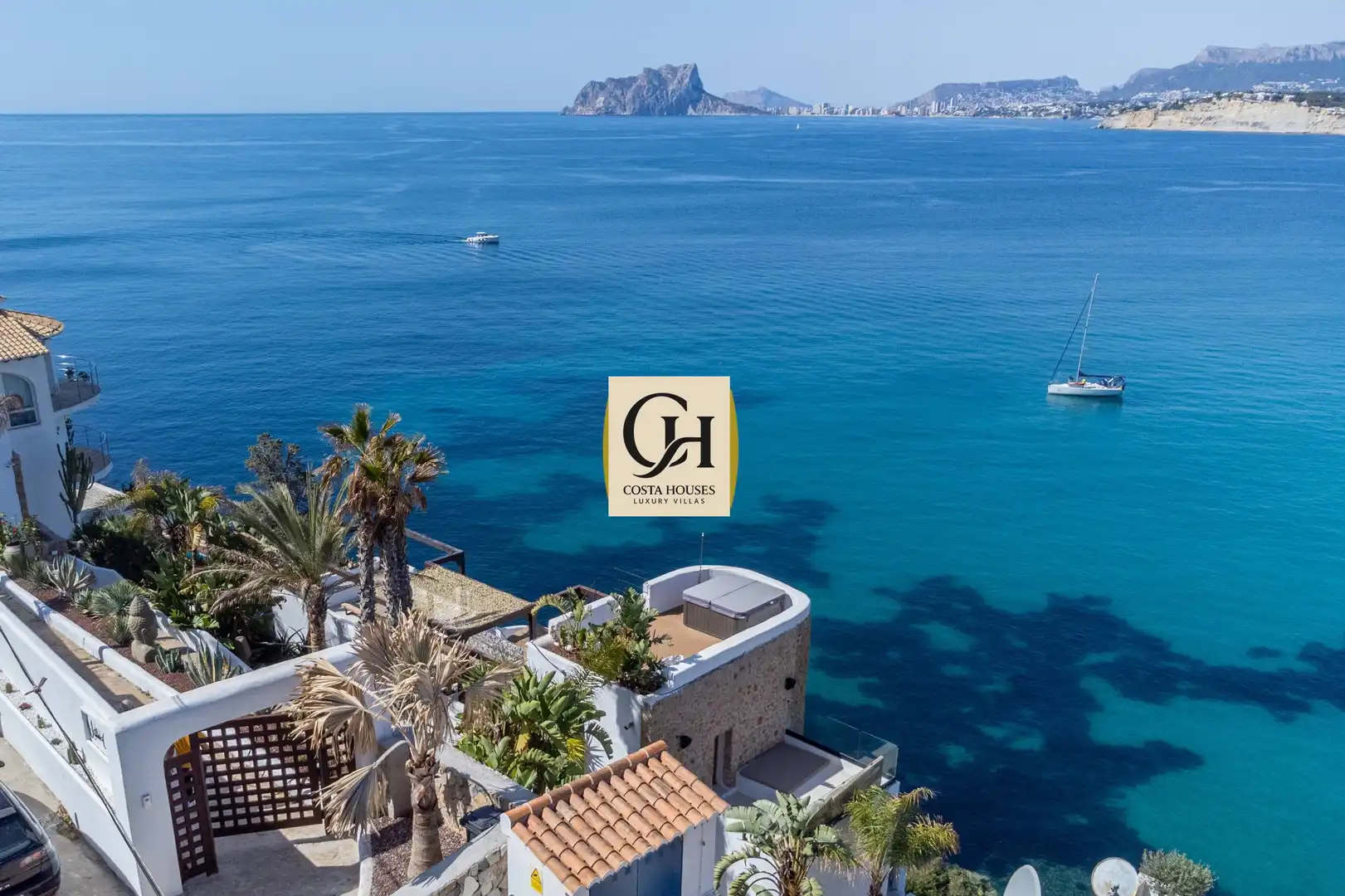 Vista exterior de Casa o chalet en venta en Moraira con Aire acondicionado, Jardín privado y Terraza