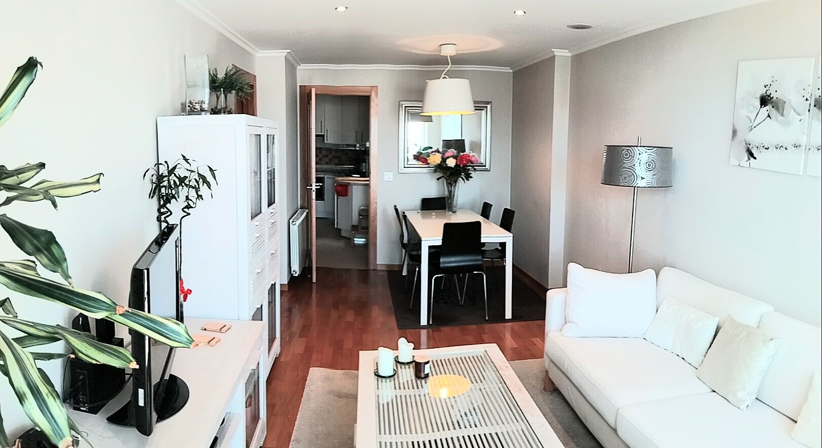 Living room of Duplex for sale in Foz  with Heating, Parquet flooring and Storage room