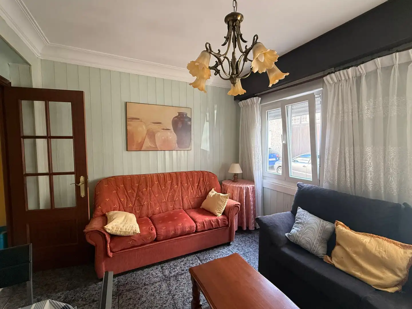 Sala de estar de Piso de alquiler en Ferrol con Amueblado
