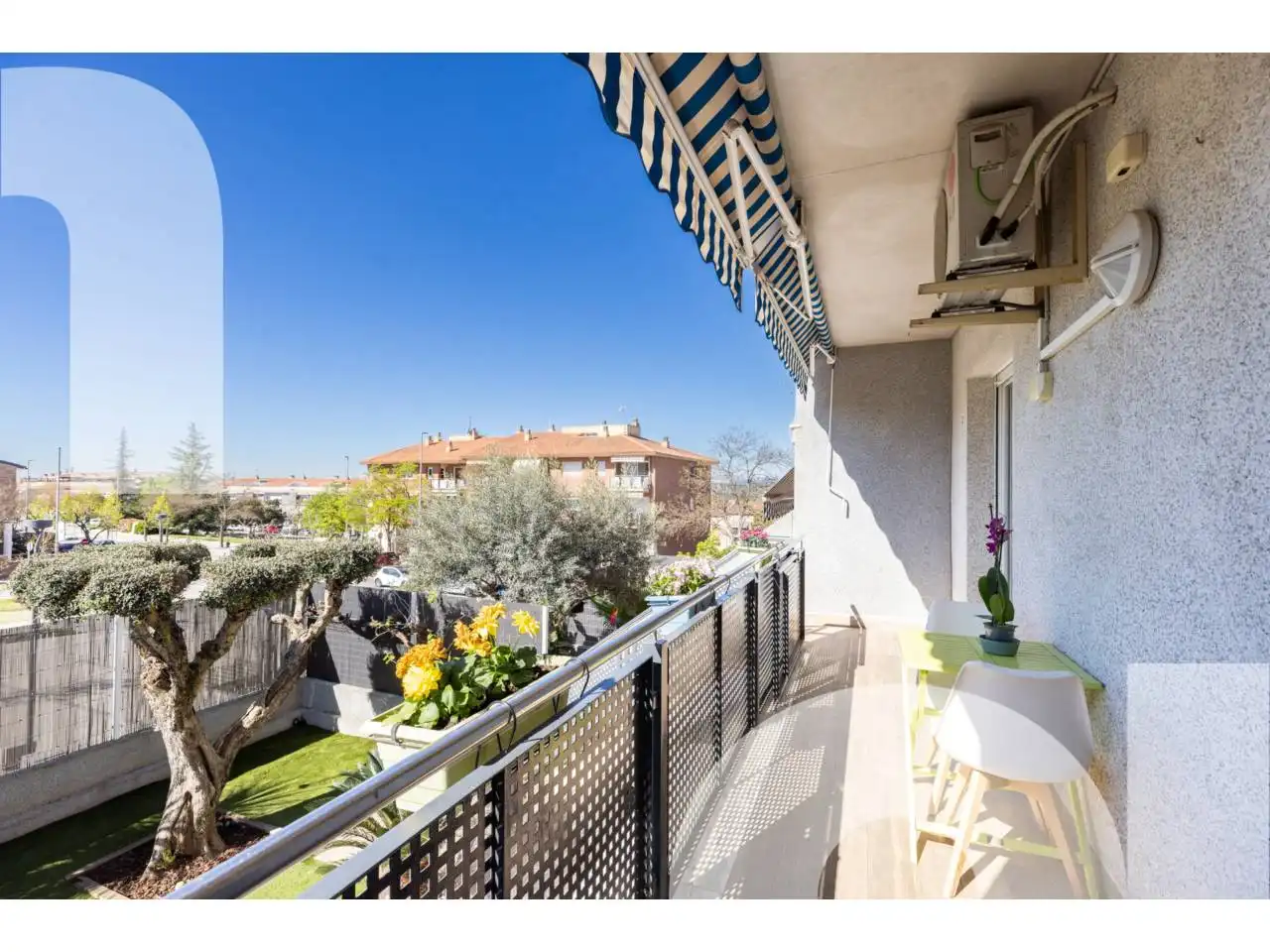 Terrasse von Wohnung zum Verkauf in Les Franqueses del Vallès mit Klimaanlage, Heizung und Privatgarten