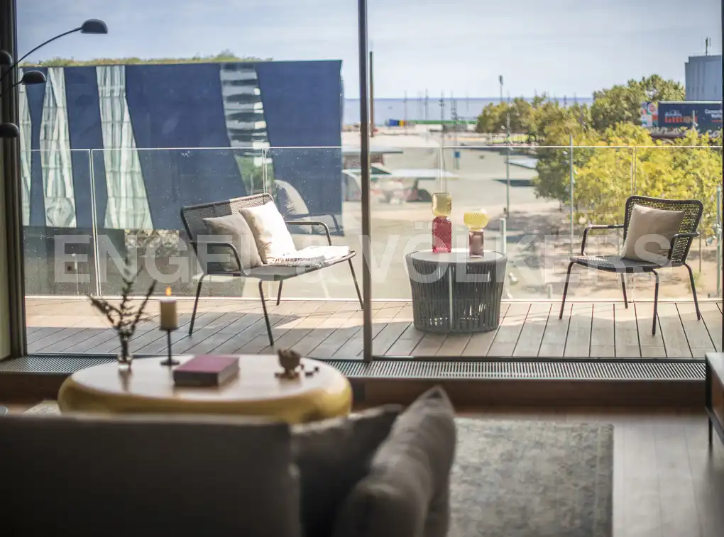 Terraza de Piso de alquiler en Barcelona con Aire acondicionado, Calefacción y Piscina