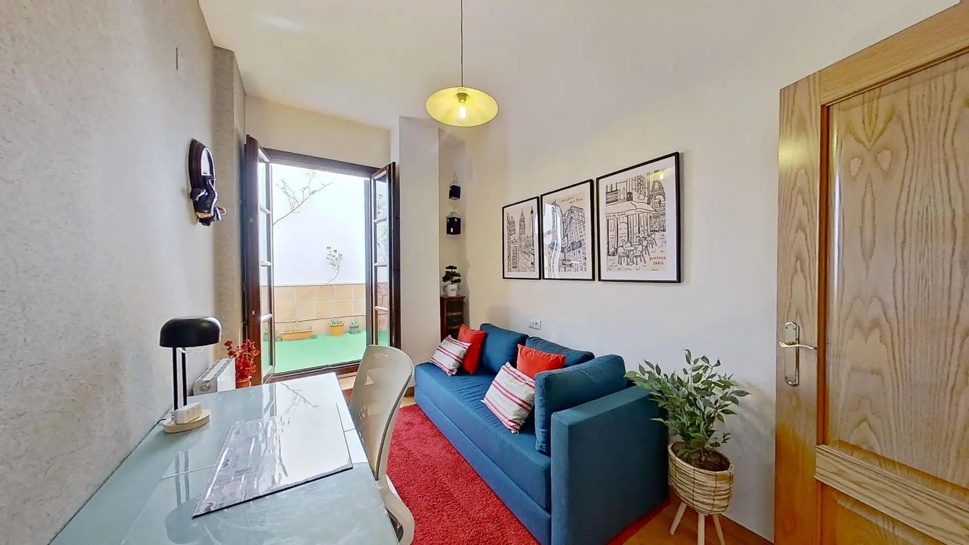 Wohnzimmer von Wohnung zur Miete in Granada mit Klimaanlage, Heizung und Möbliert