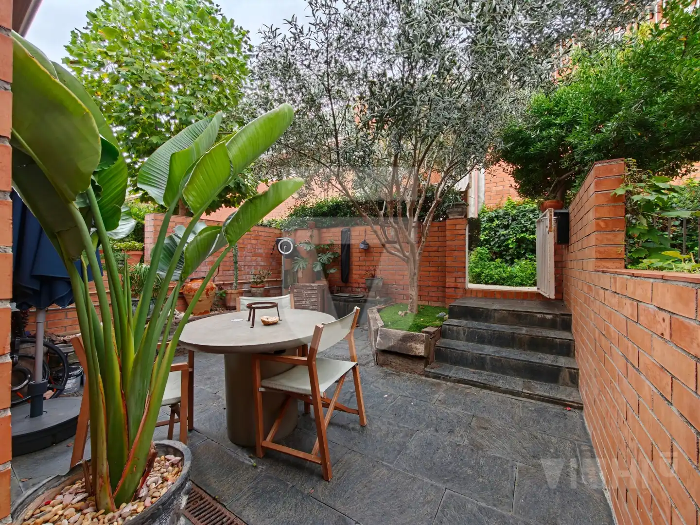 Terraza de Casa adosada en venta en Tiana con Aire acondicionado, Jardín privado y Parquet