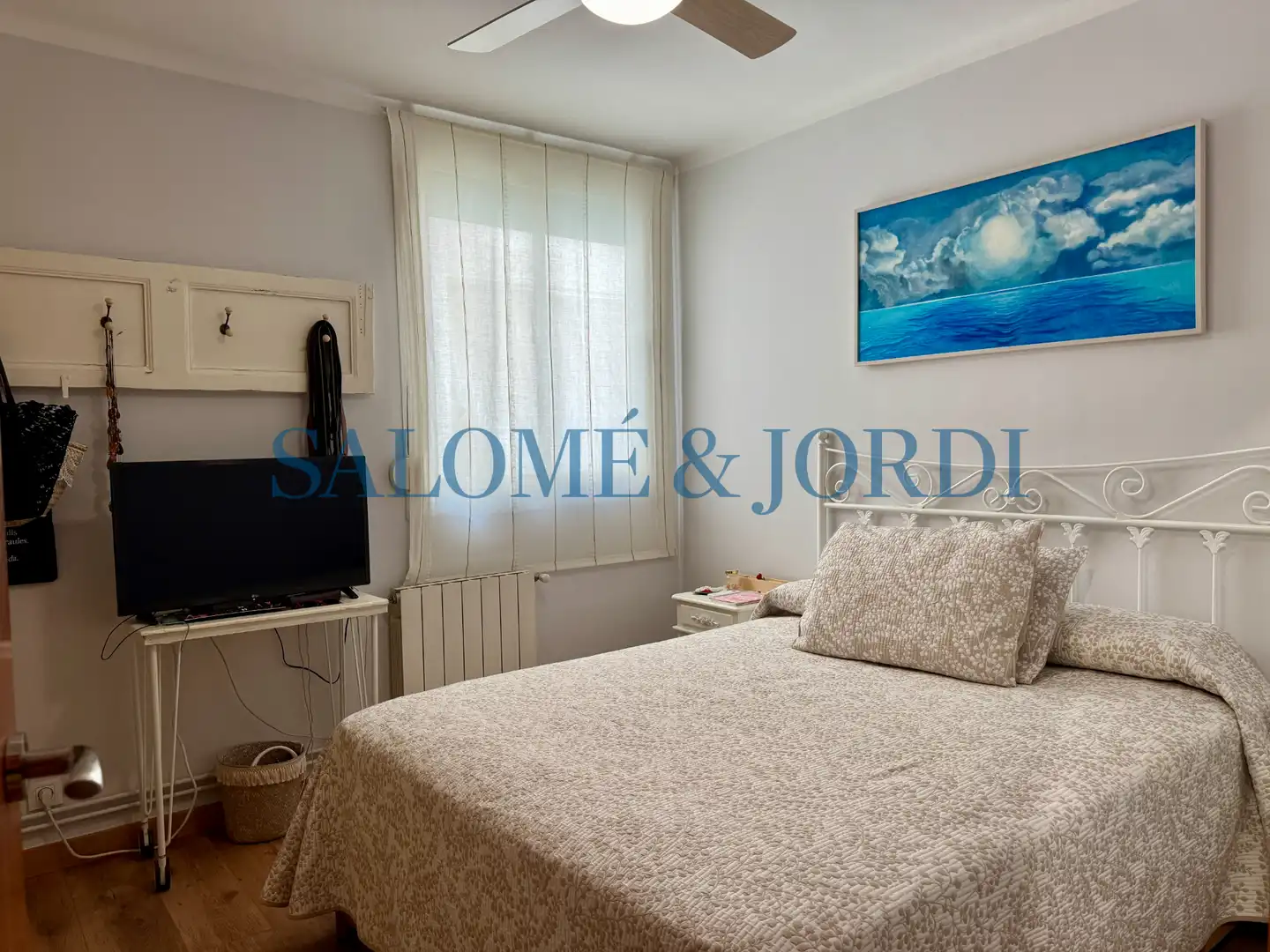 Schlafzimmer von Wohnung zum Verkauf in Mataró mit Heizung, Terrasse und Möbliert