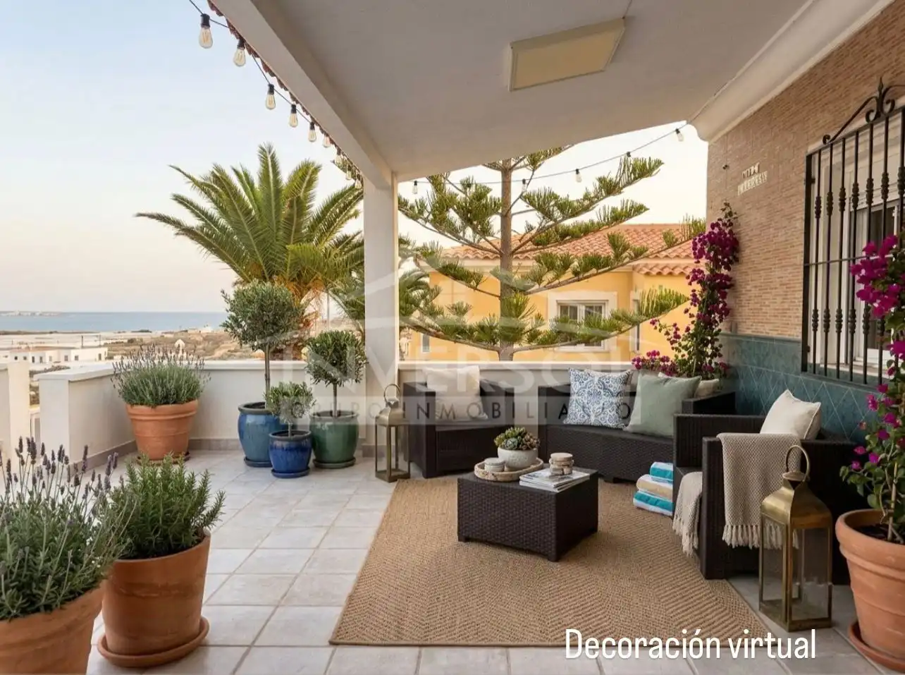 Terraza de Casa o chalet en venta en El Ejido con Jardín privado, Terraza y Trastero