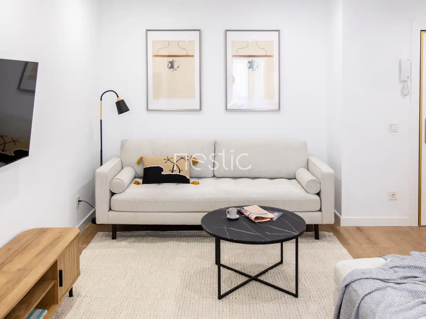 Sala d'estar de Apartament de lloguer en Madrid amb Aire condicionat, Calefacció i Terrassa