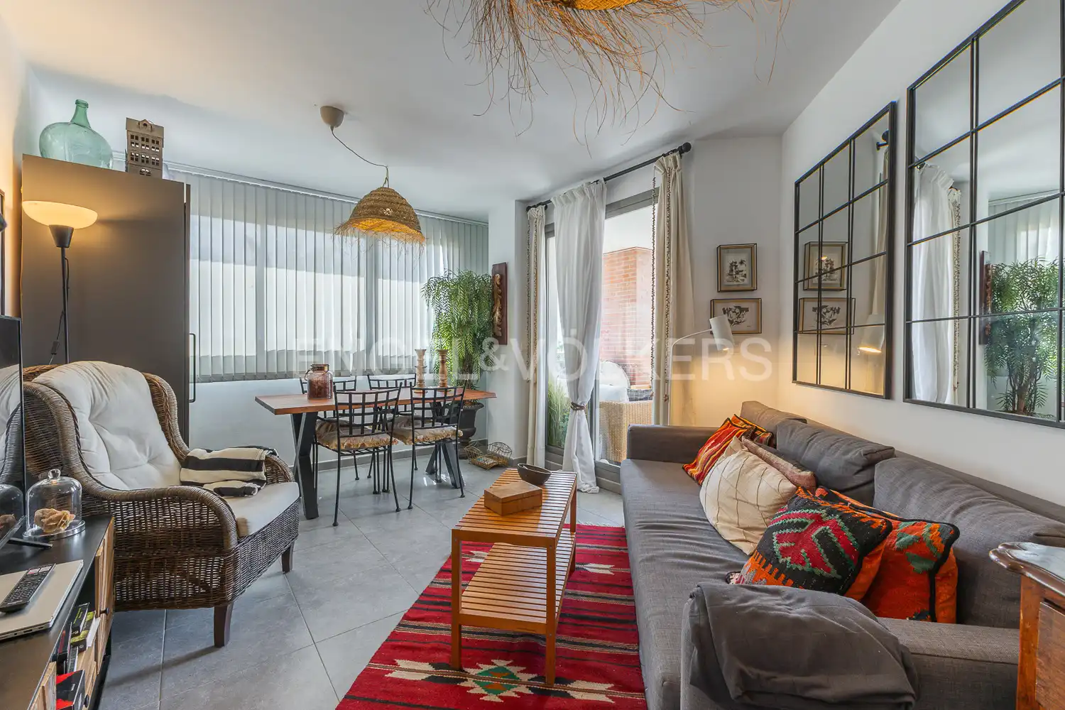 Living room of Flat for rent in El Verger  with Air Conditioner, Heating and Private garden