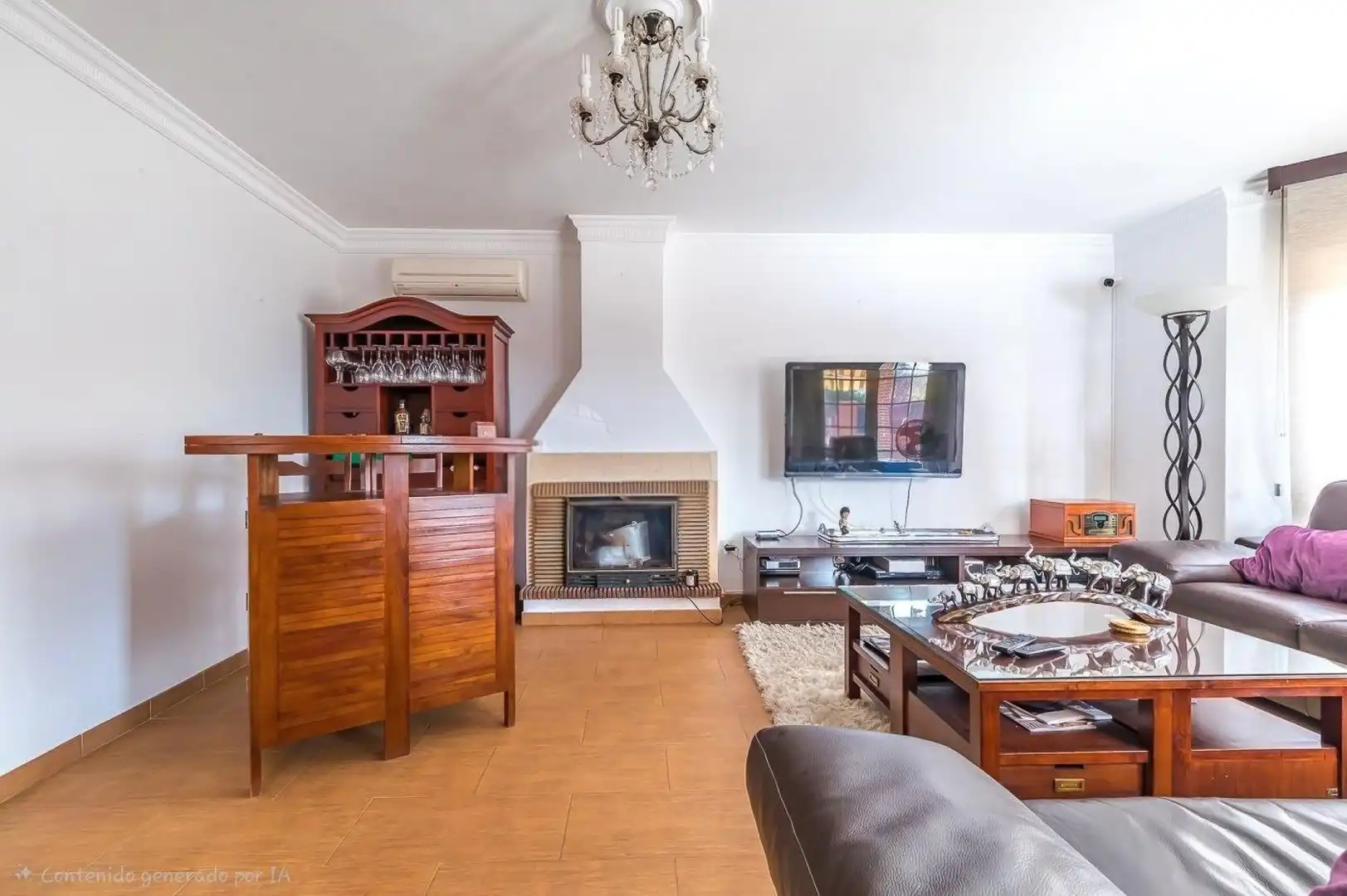 Sala d'estar de Casa o xalet en venda en Guadarrama, Madrid