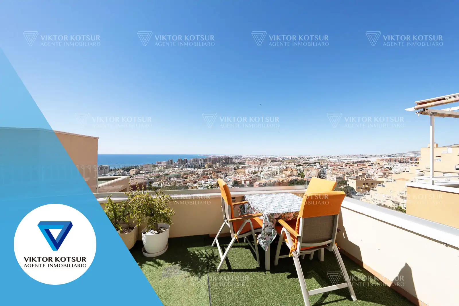 Terraza de Ático en venta en Roquetas de Mar con Aire acondicionado, Terraza y Trastero