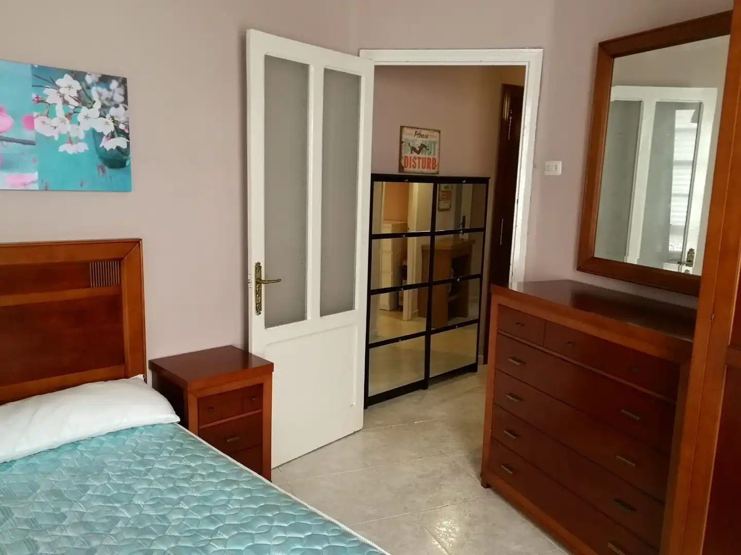Bedroom of Flat for rent in Ferrol  with Furnished, Oven and Microwave