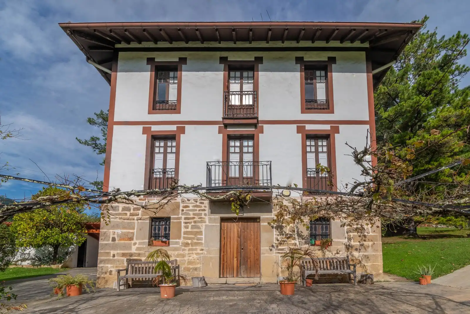 Vista exterior de Finca rústica en venta en Gordexola con Calefacción, Jardín privado y Terraza