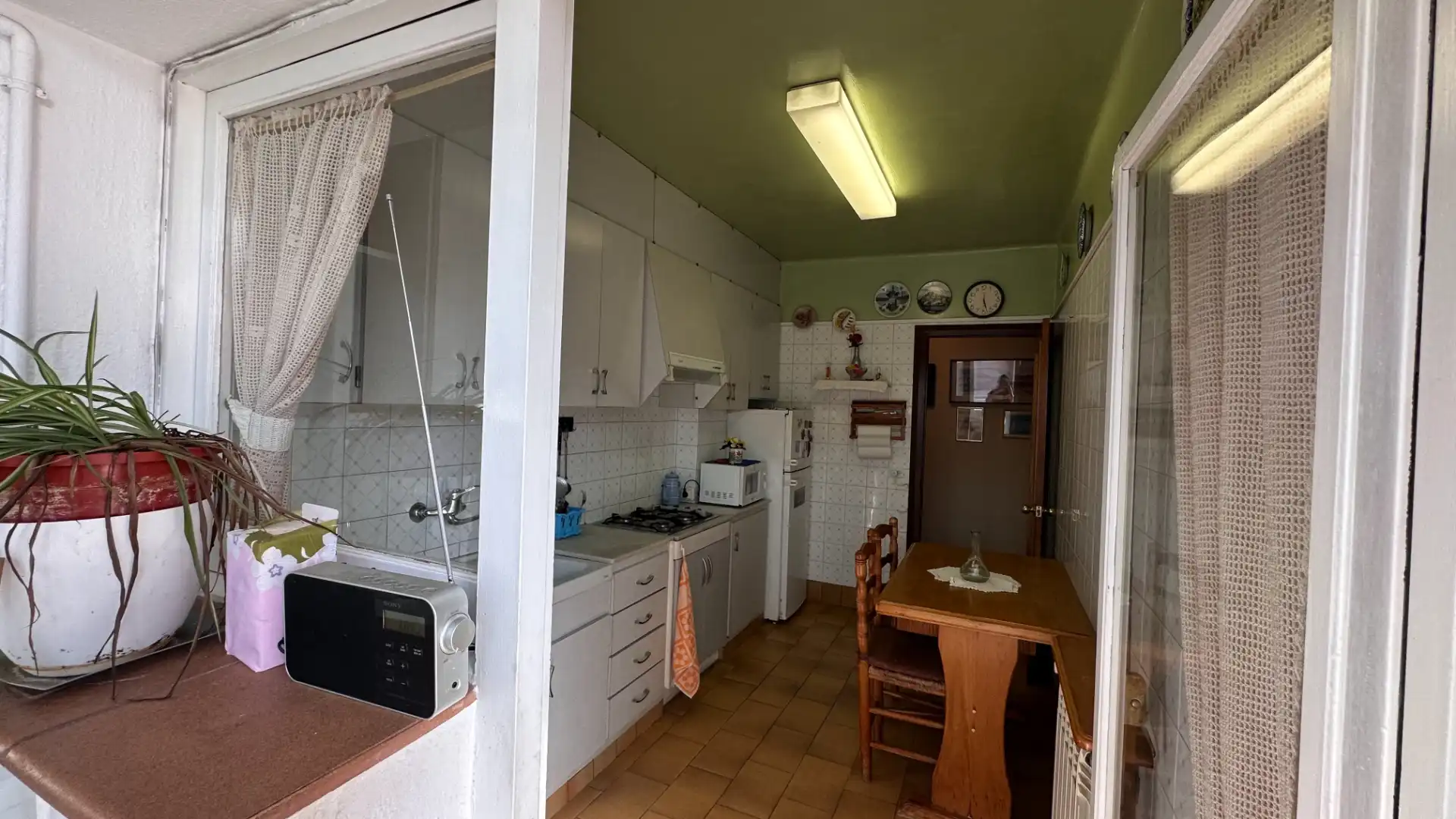Kitchen of Flat for sale in Olot  with Heating, Terrace and Storage room