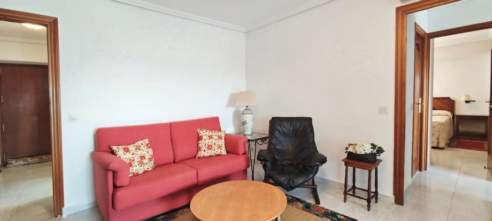 Living room of Flat for rent in Madrid  with Air Conditioner, Heating and Furnished