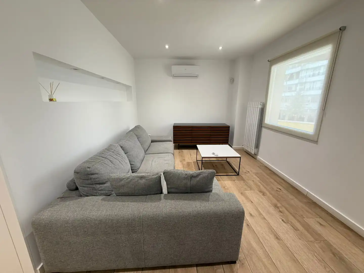 Sala de estar de Piso de alquiler en Lleida con Aire acondicionado, Amueblado y Horno