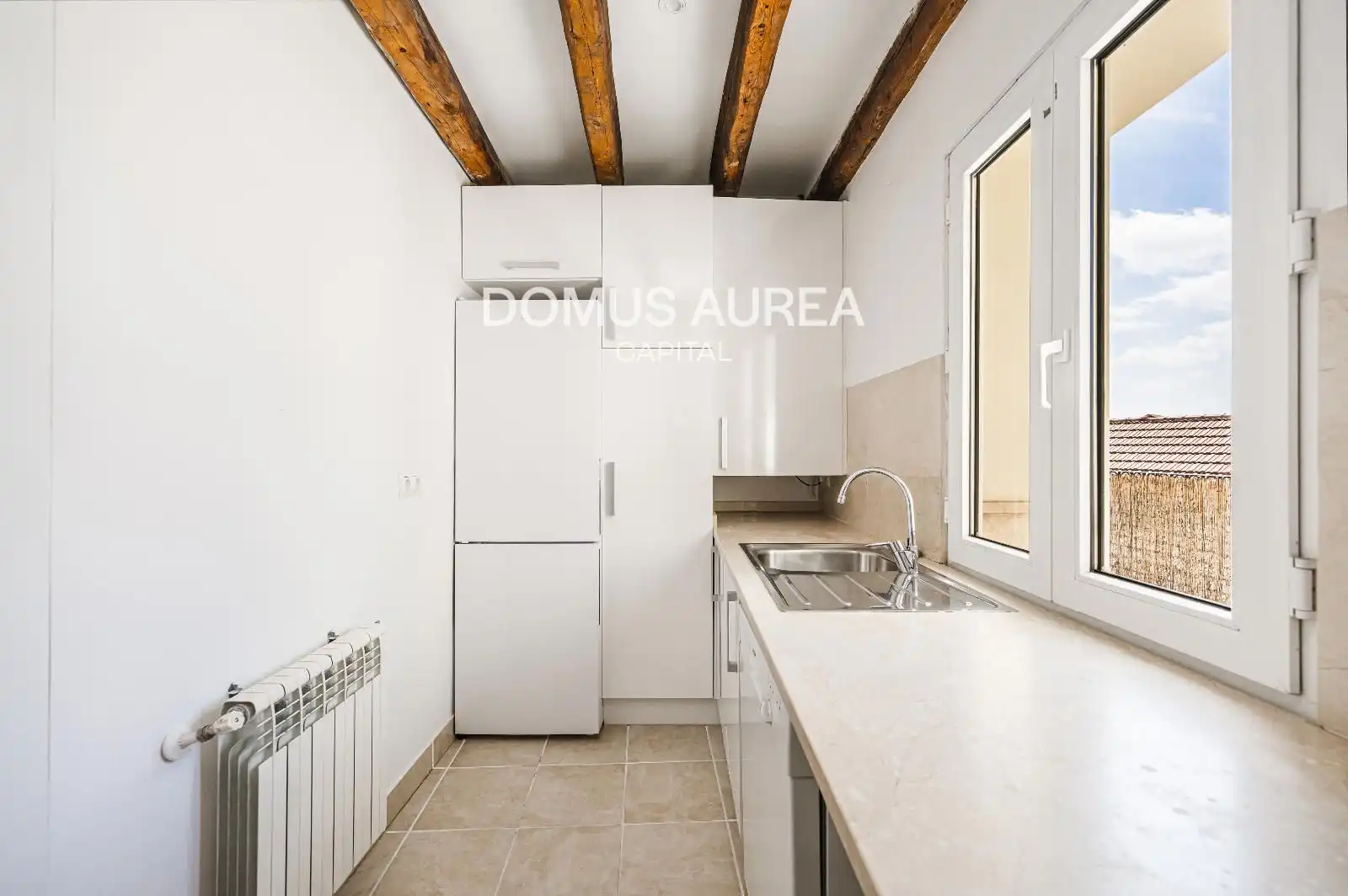 Cocina de Ático de alquiler en Madrid con Aire acondicionado, Calefacción y Parquet
