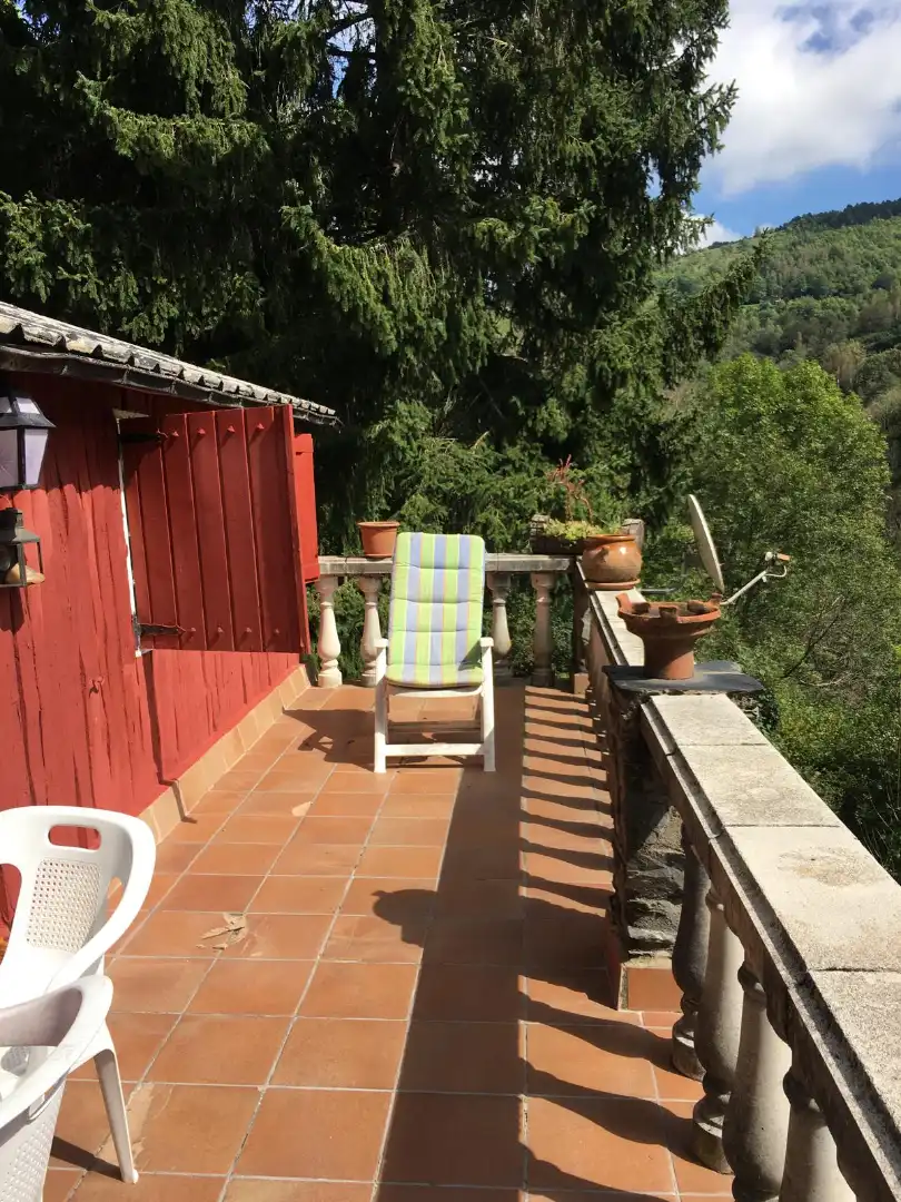 Terrassa de Casa o xalet en venda en Molló amb Jardí privat, Terrassa i Piscina