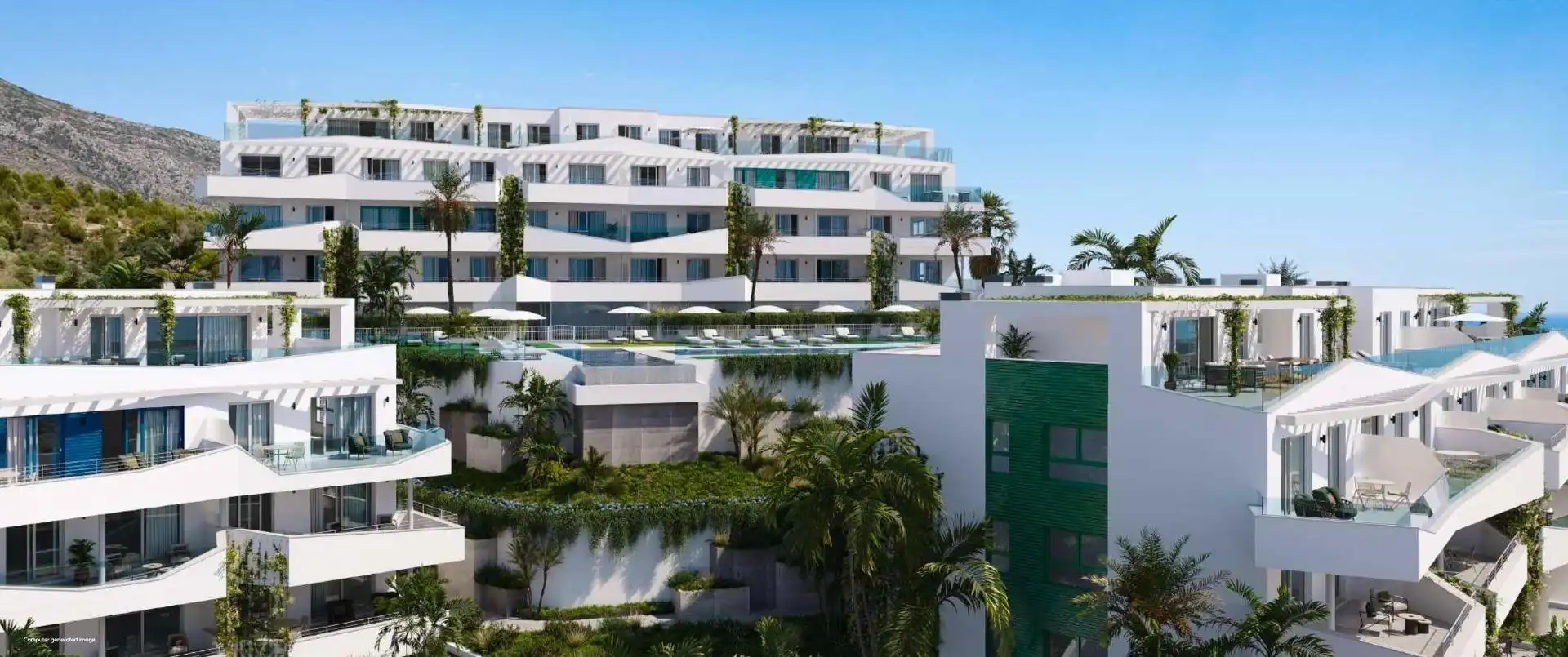 Àtic amb piscina en venda a Mijas pueblo