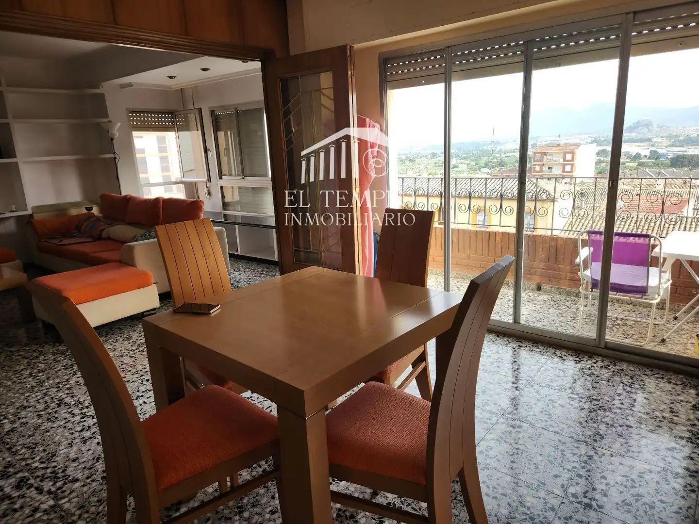 Vista exterior de Piso en venta en Onil con Terraza