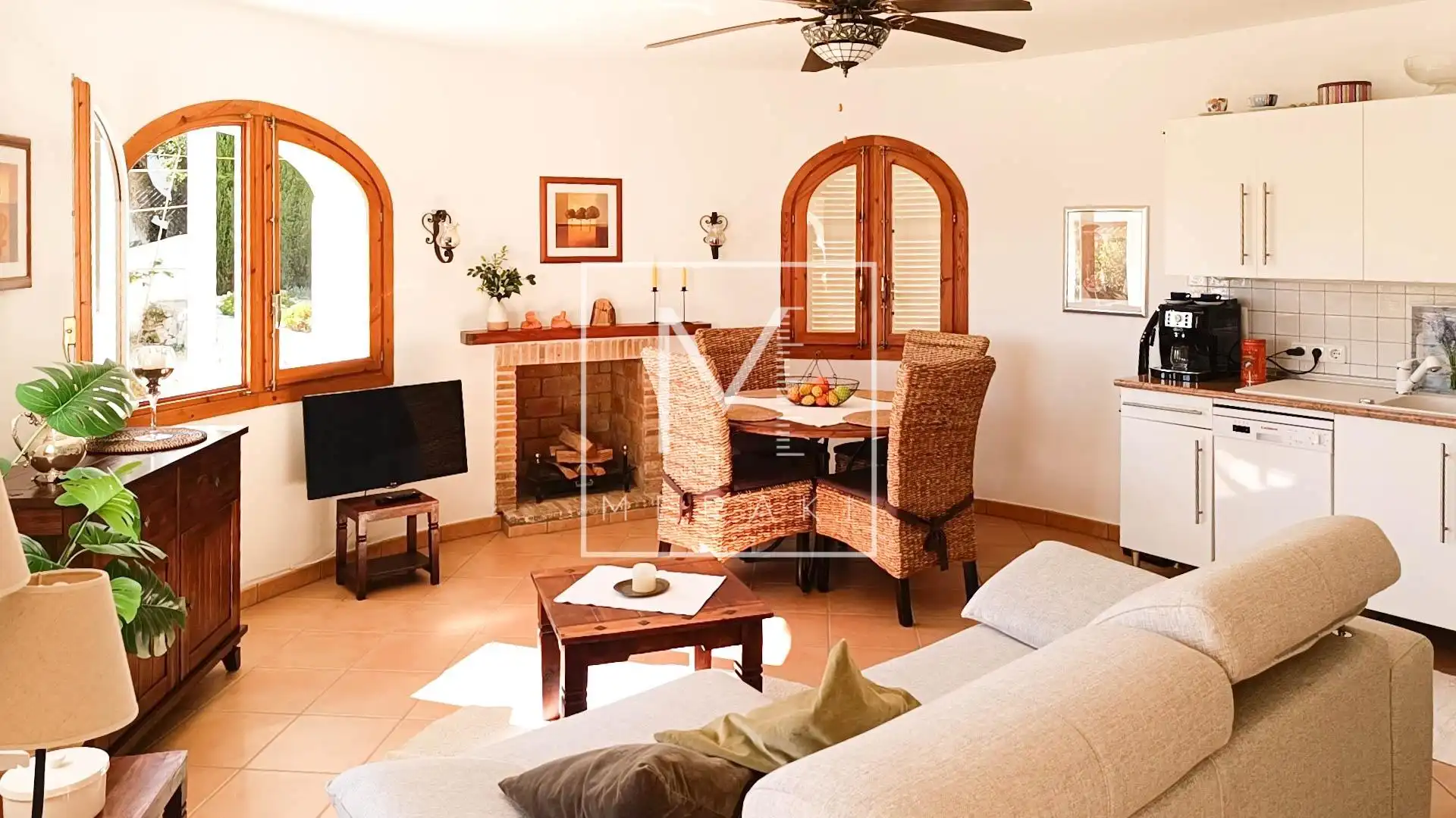 Sala de estar de Casa o chalet en venta en Calpe / Calp con Aire acondicionado, Calefacción y Jardín privado