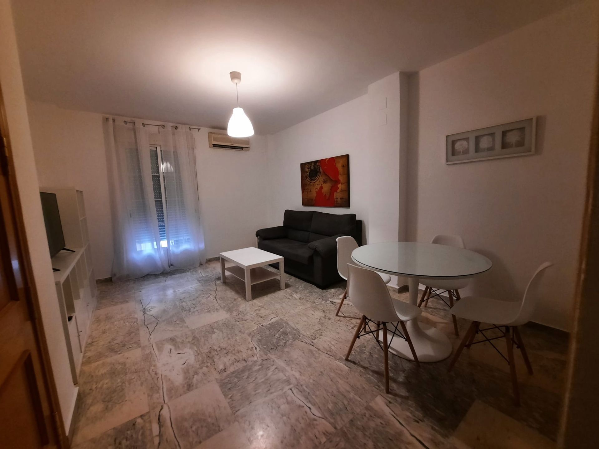 Sala d'estar de Apartament de lloguer en Badajoz Capital amb Aire condicionat i Calefacció