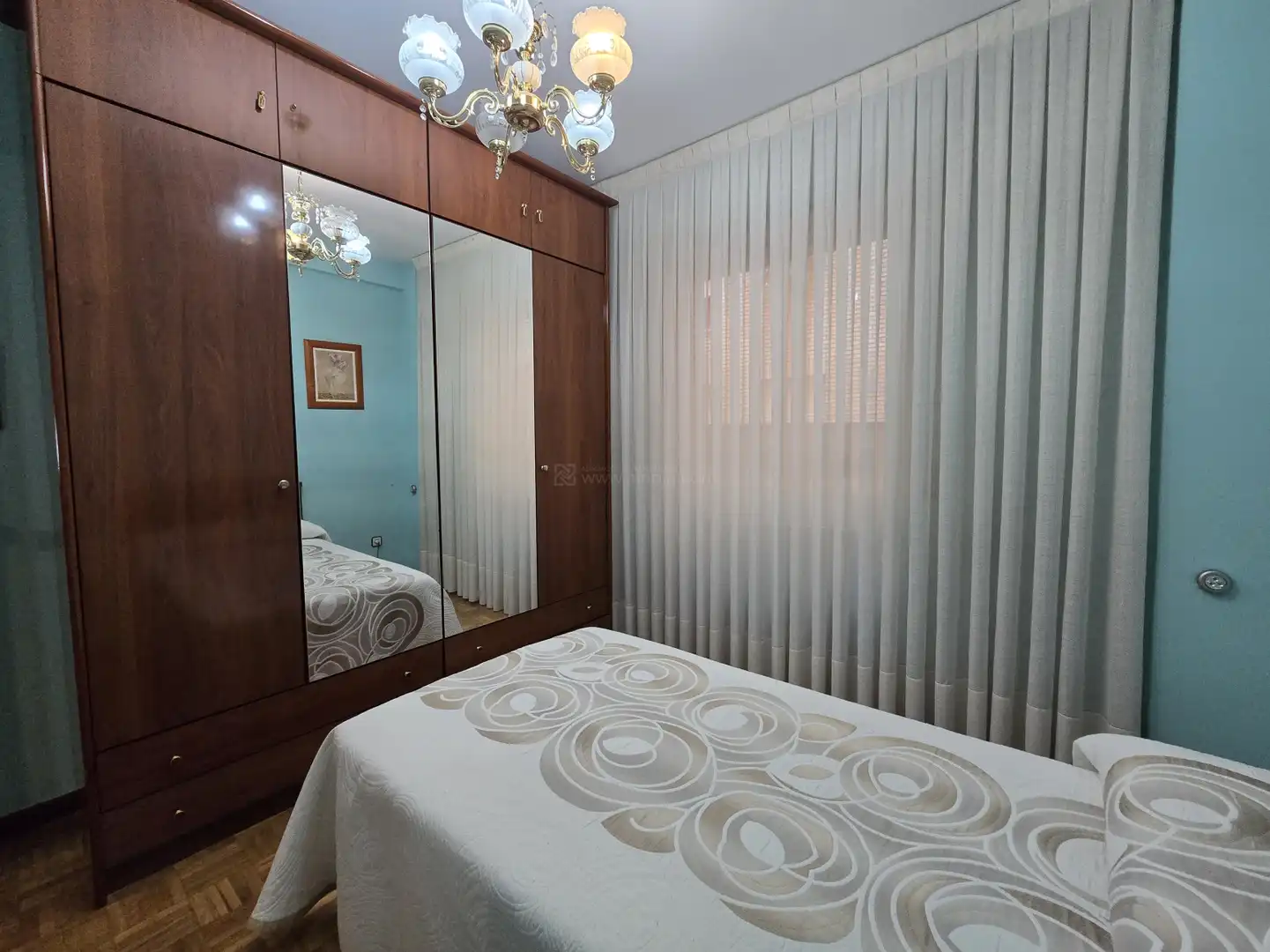 Bedroom of Flat for sale in  Logroño  with Heating, Parquet flooring and Terrace