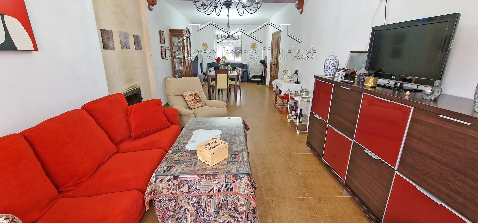 Sala d'estar de Casa o xalet en venda en El Puerto de Santa María amb Aire condicionat, Jardí privat i Piscina