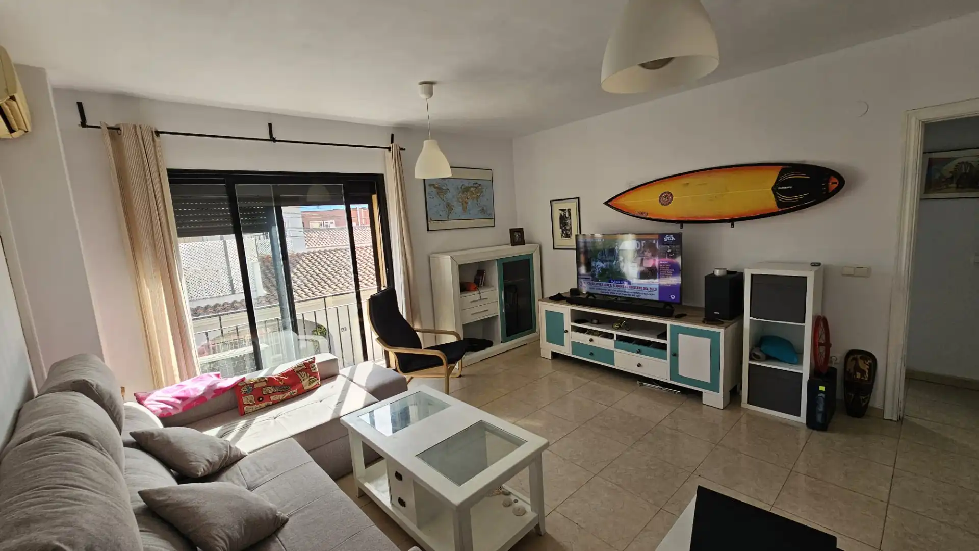 Living room of Flat for rent in Málaga  with Air Conditioner and Furnished