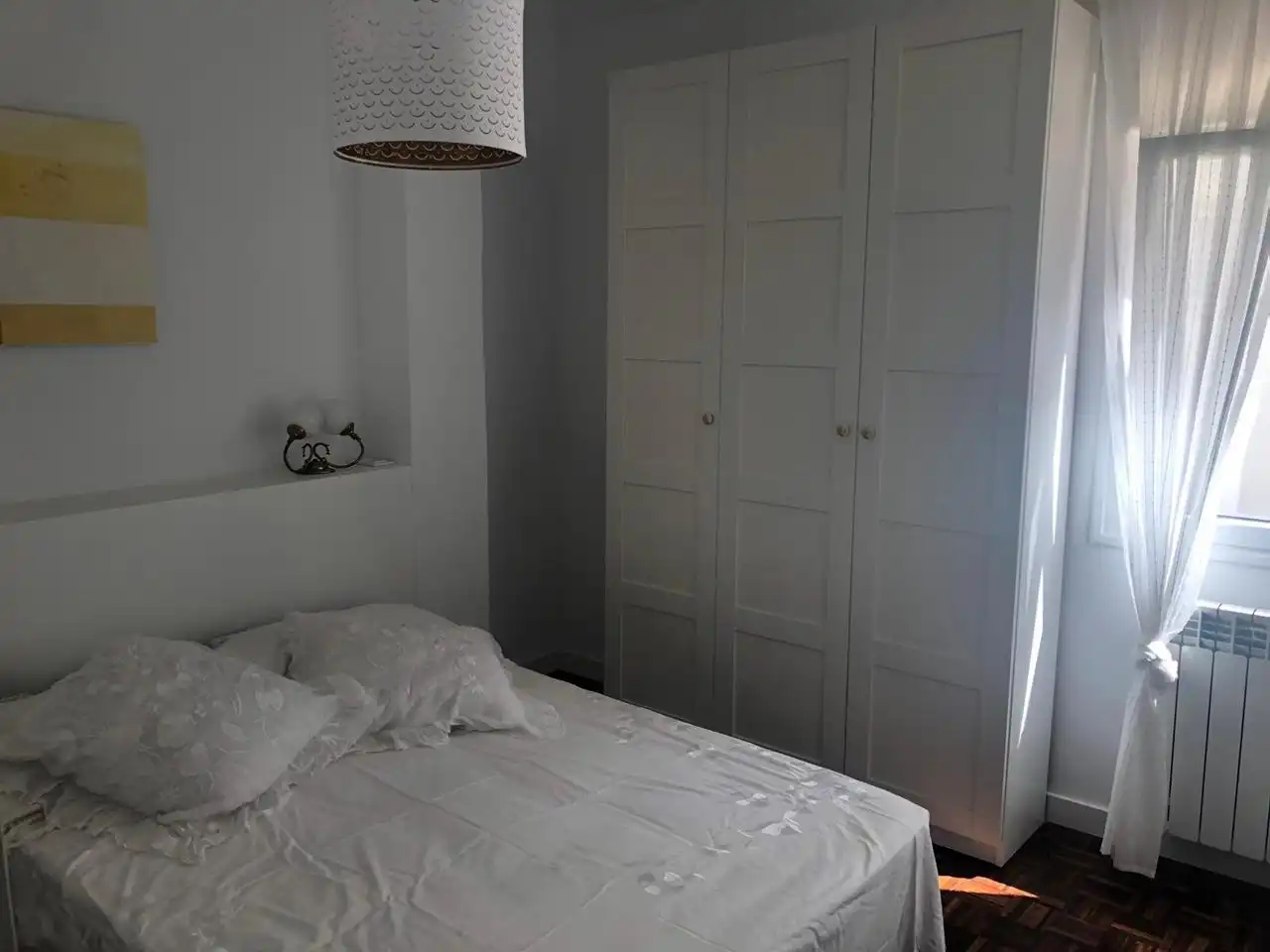 Bedroom of Flat for rent in Zaragoza  with Heating, Parquet flooring and Furnished