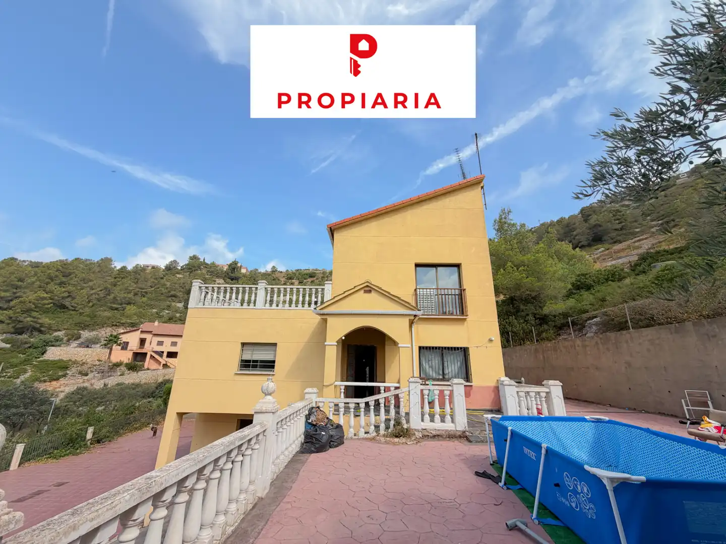 Exterior view of Houses for sale in Vallirana  with Air Conditioner, Private garden and Terrace