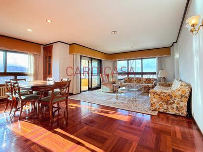 Living room of Flat for sale in Vigo   with Heating, Parquet flooring and Terrace