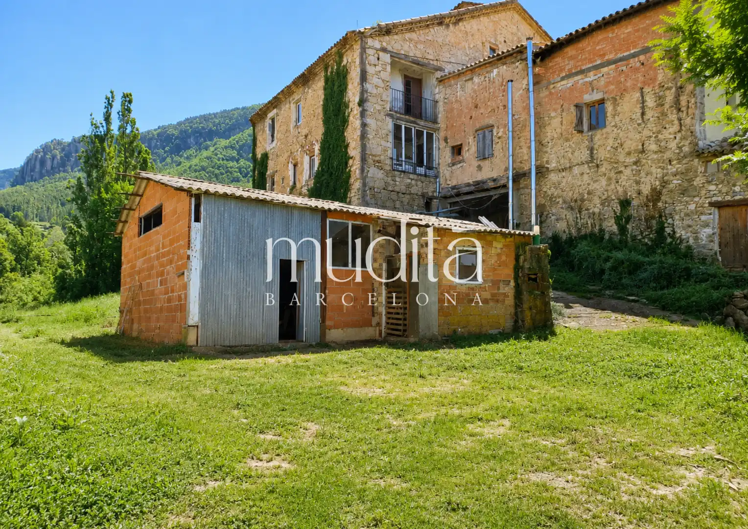 Vista exterior de Finca rústica en venda en Guardiola de Berguedà amb Calefacció i Terrassa