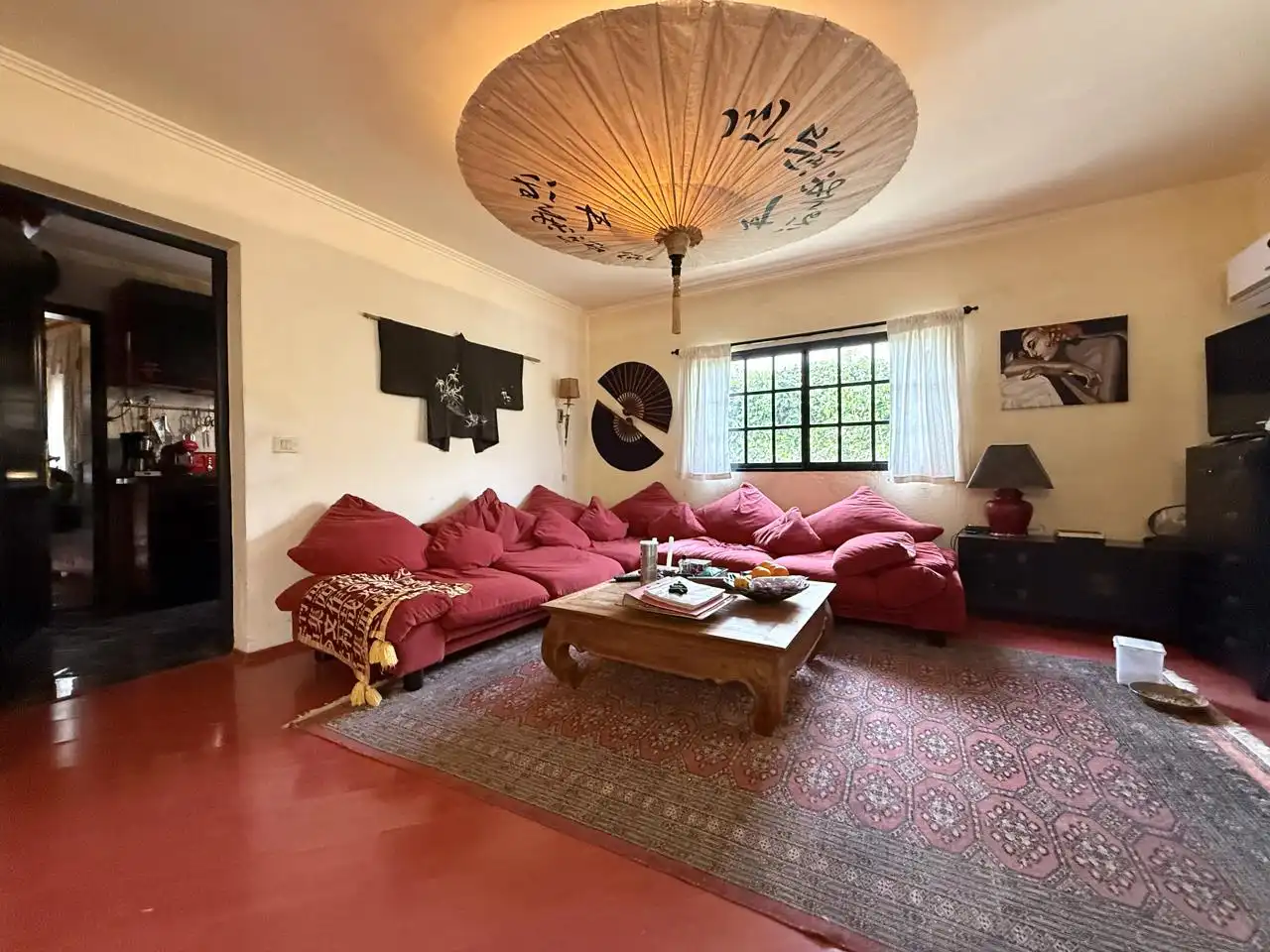 Sala d'estar de Casa o xalet en venda en Mogán amb Aire condicionat, Jardí privat i Terrassa