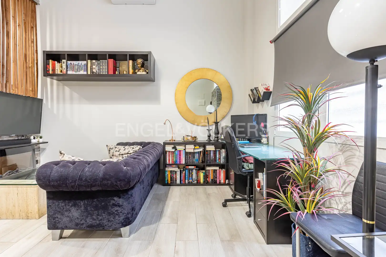 Wohnzimmer von Maisonette zur Miete in Madrid mit Klimaanlage, Heizung und Möbliert