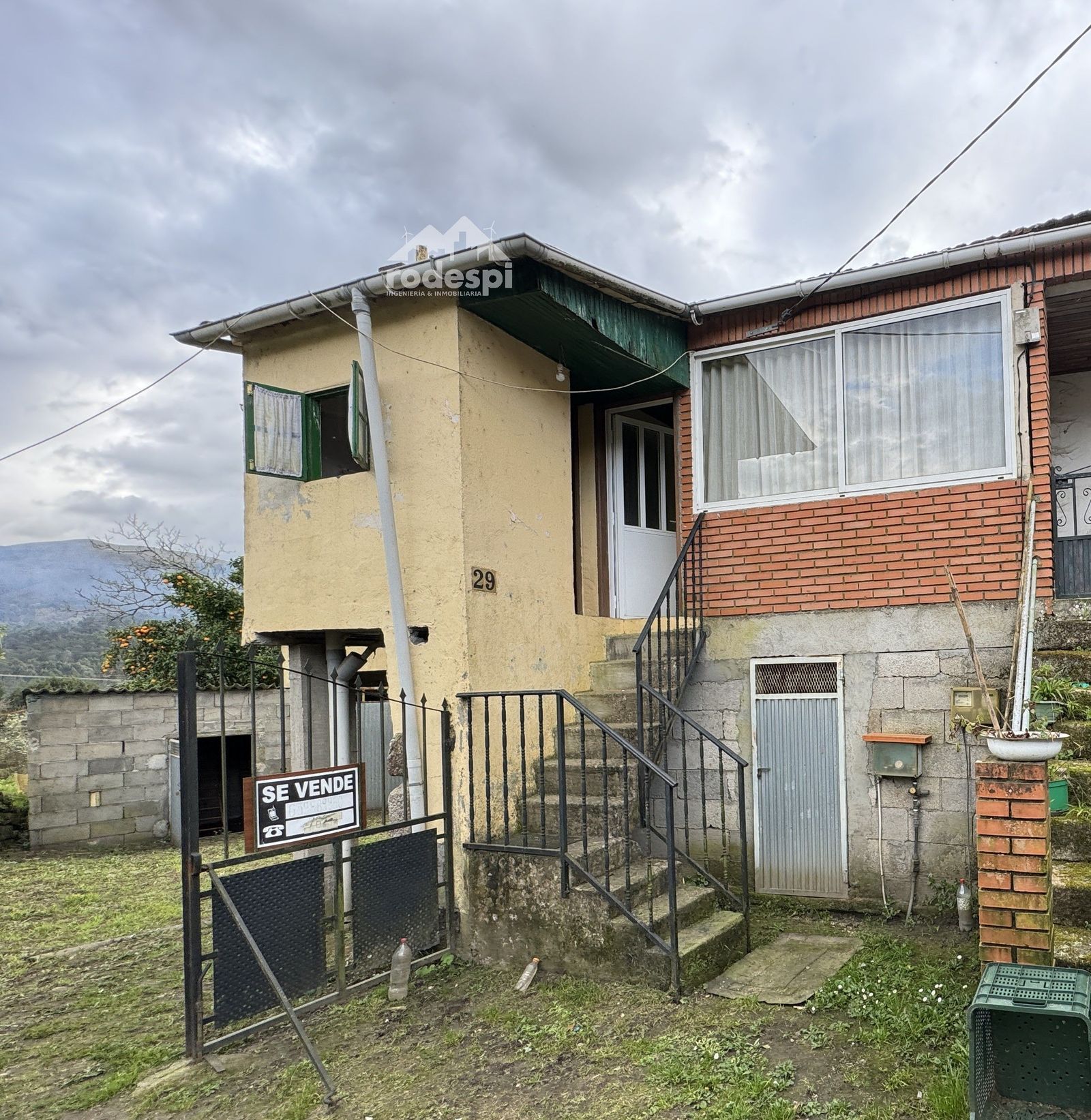 Exterior view of Single-family semi-detached for sale in Crecente  with Storage room and Furnished
