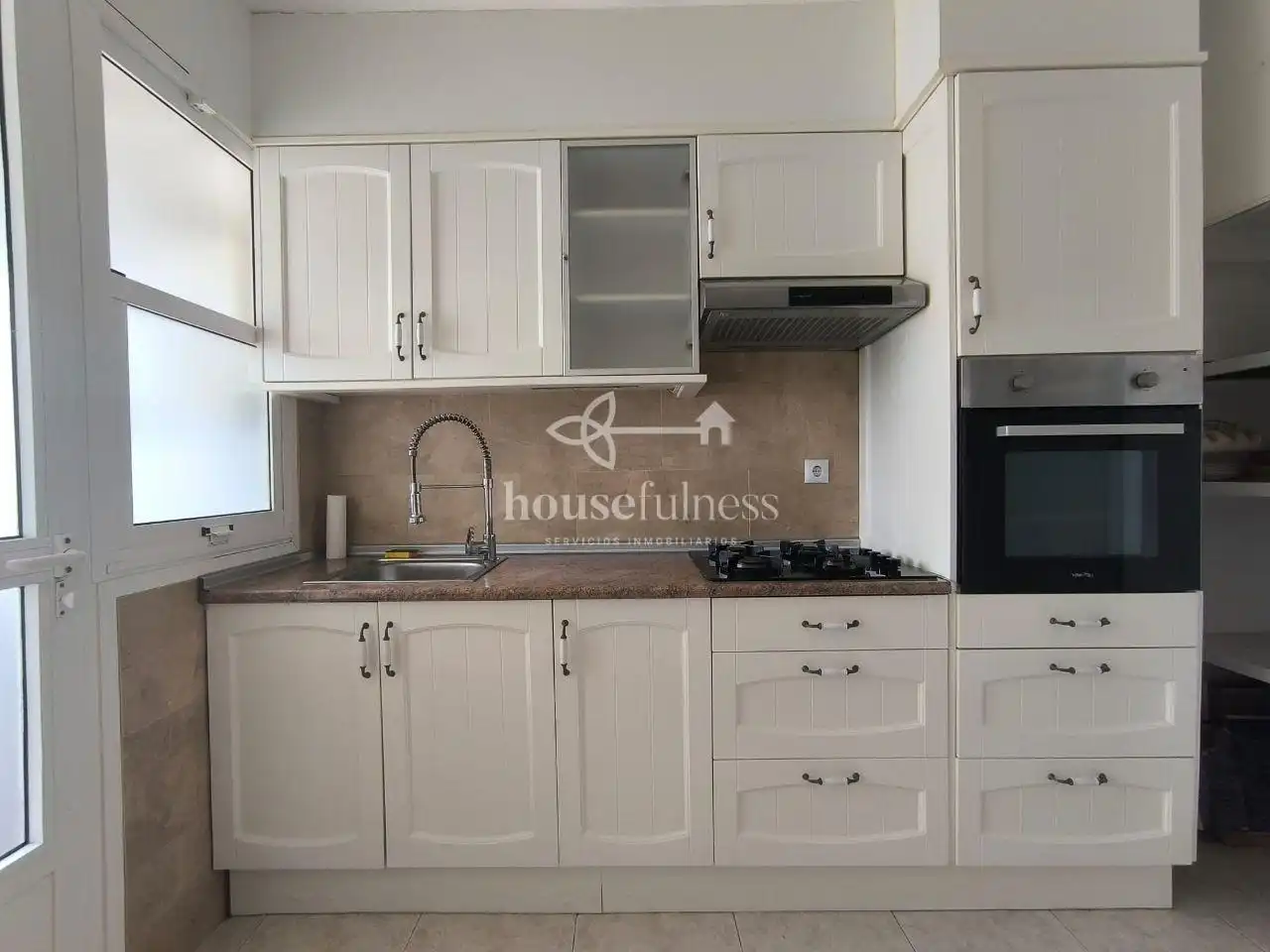Kitchen of Flat for sale in Ferrol  with Heating and Furnished