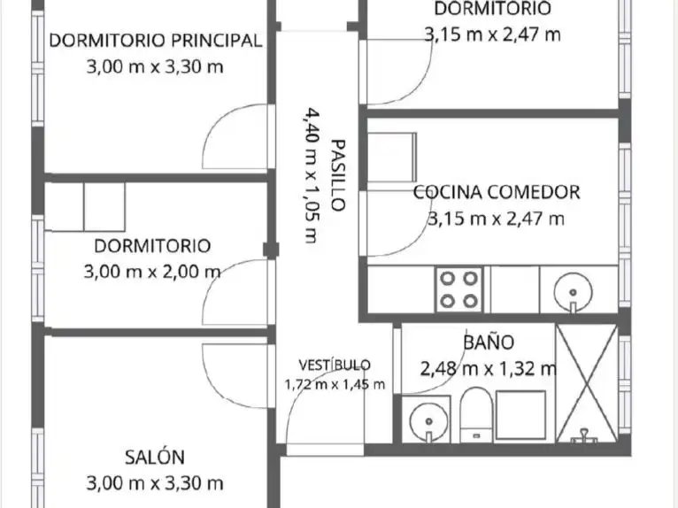 Flat for sale in Oviedo 