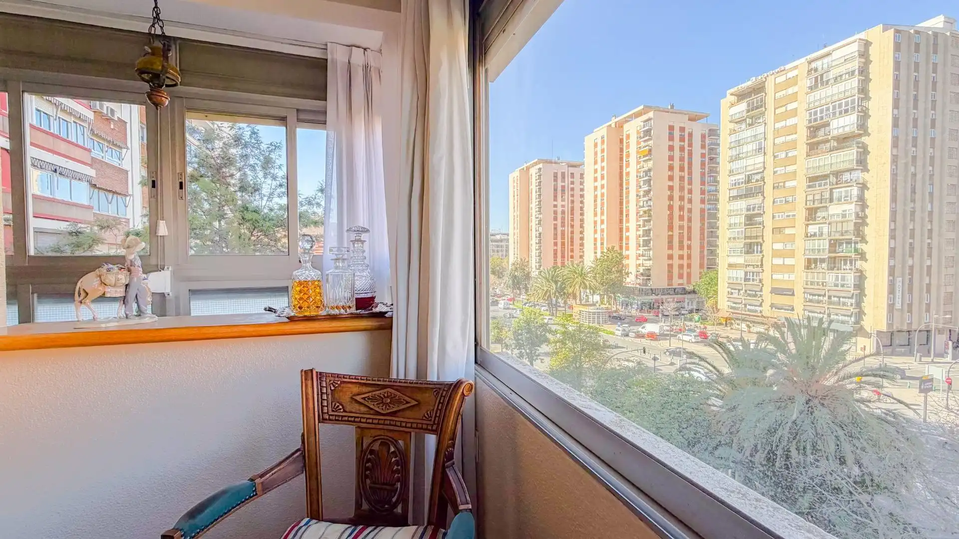 Schlafzimmer von Wohnung zum Verkauf in Valencia mit Klimaanlage, Heizung und Parkett