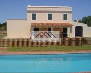 Exterior view of Country house for sale in Ciutadella de Menorca  with Terrace and Swimming Pool