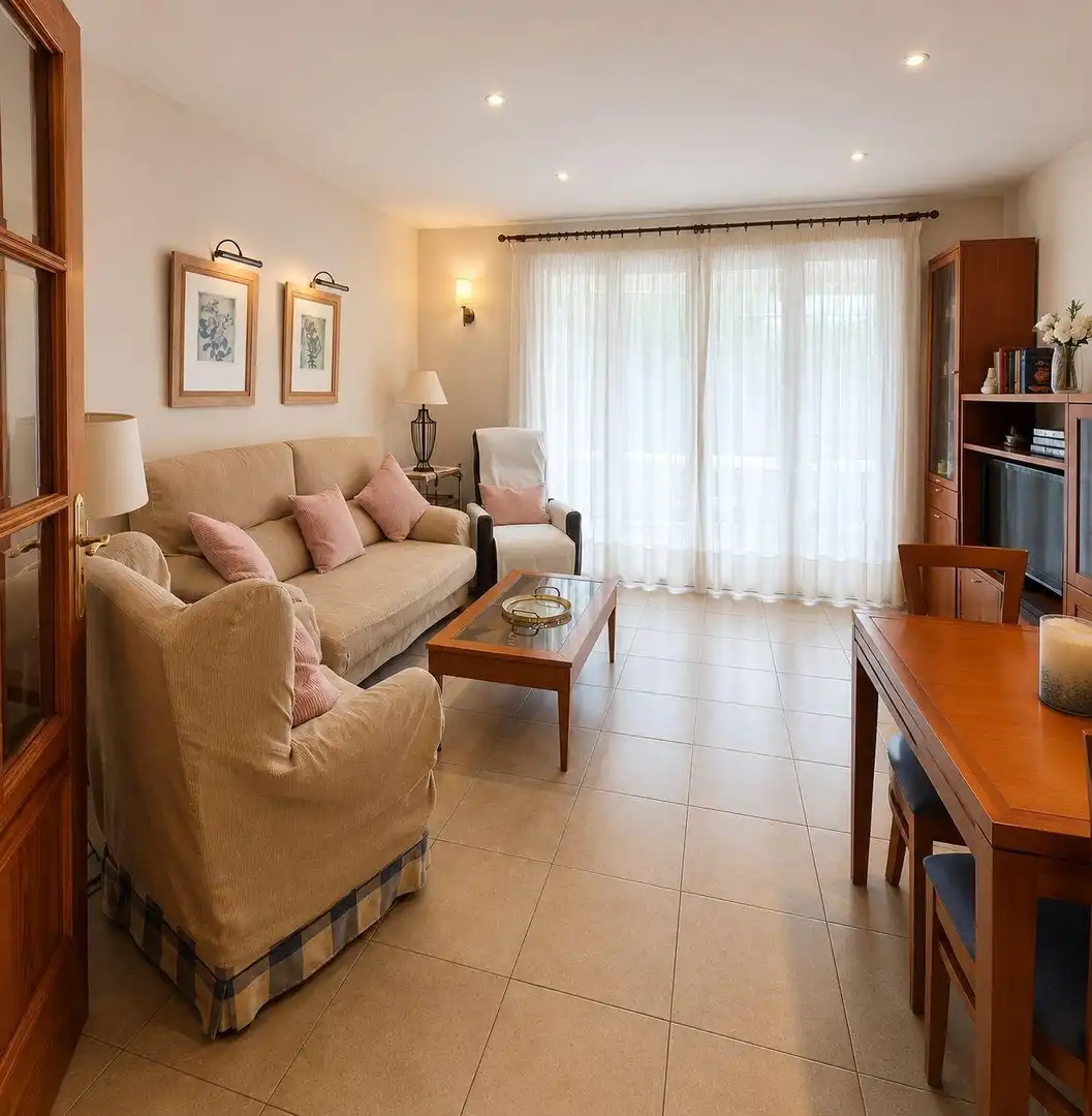 Sala d'estar de Pis en venda en Salou amb Aire condicionat, Terrassa i Moblat