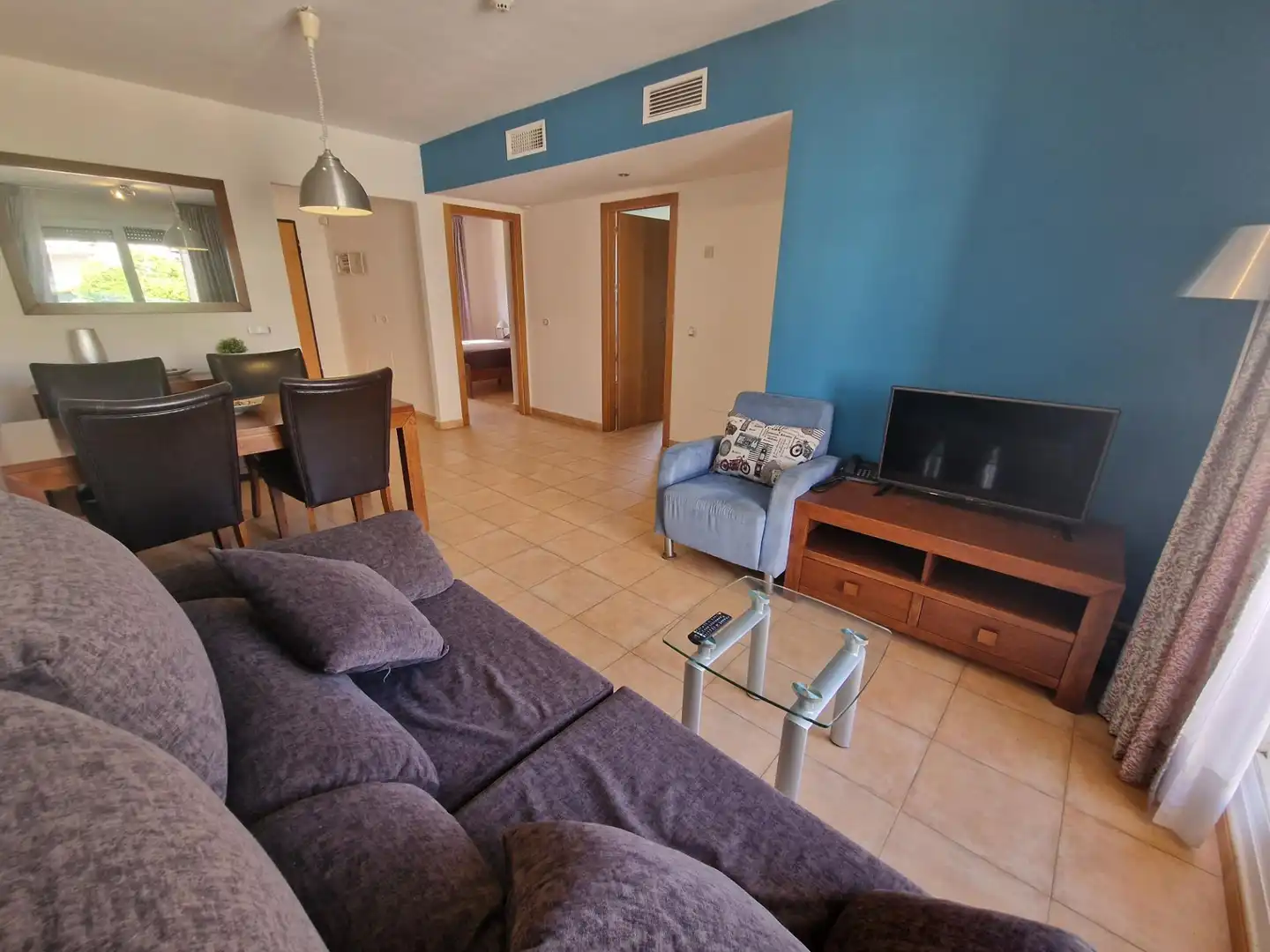 Sala de estar de Apartamento en venta en Águilas con Aire acondicionado, Jardín privado y Terraza