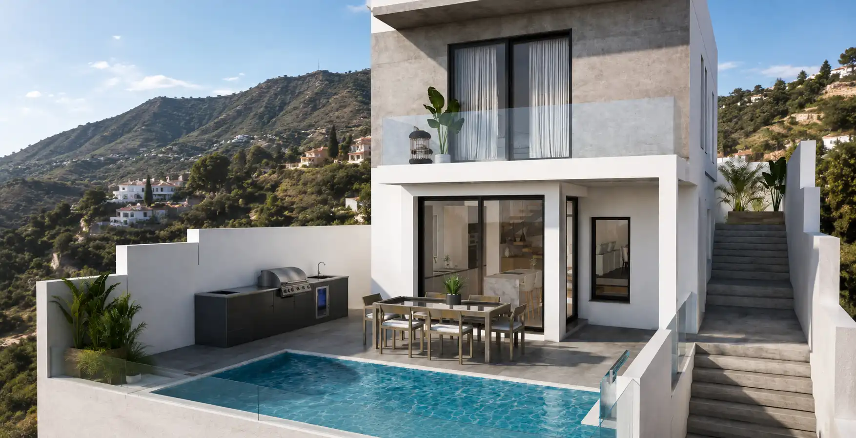 Terrassa de Casa o xalet en venda en Málaga amb Aire condicionat, Jardí privat i Terrassa