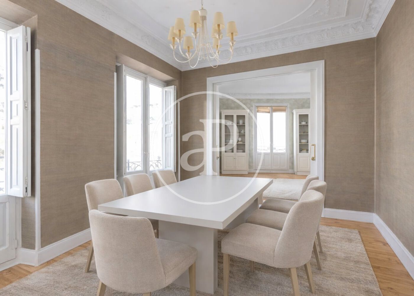 Menjador de Pis de lloguer en  Madrid Capital amb Aire condicionat, Calefacció i Balcó