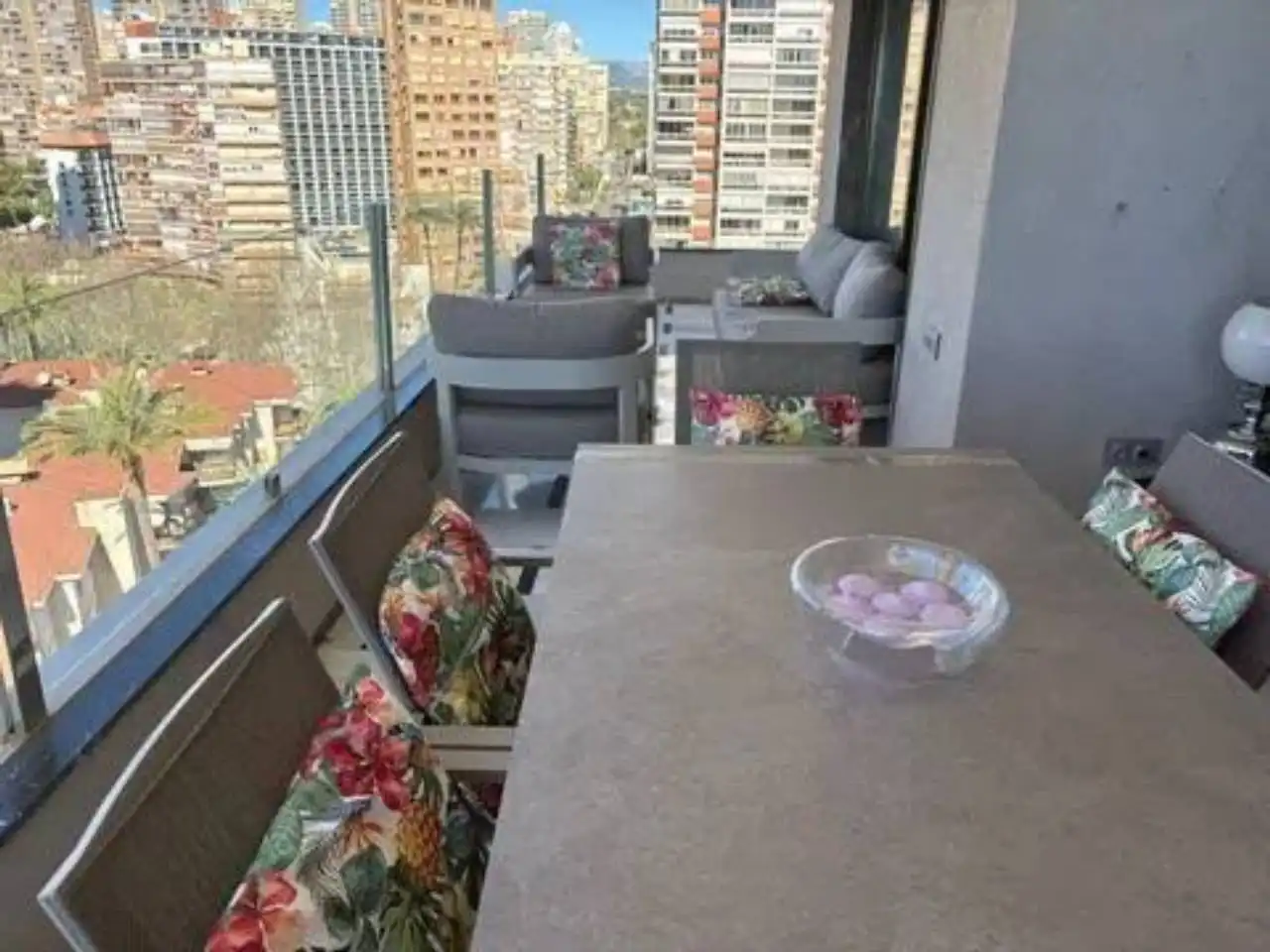Terrasse von Wohnung zur Miete in Benidorm mit Klimaanlage und Terrasse