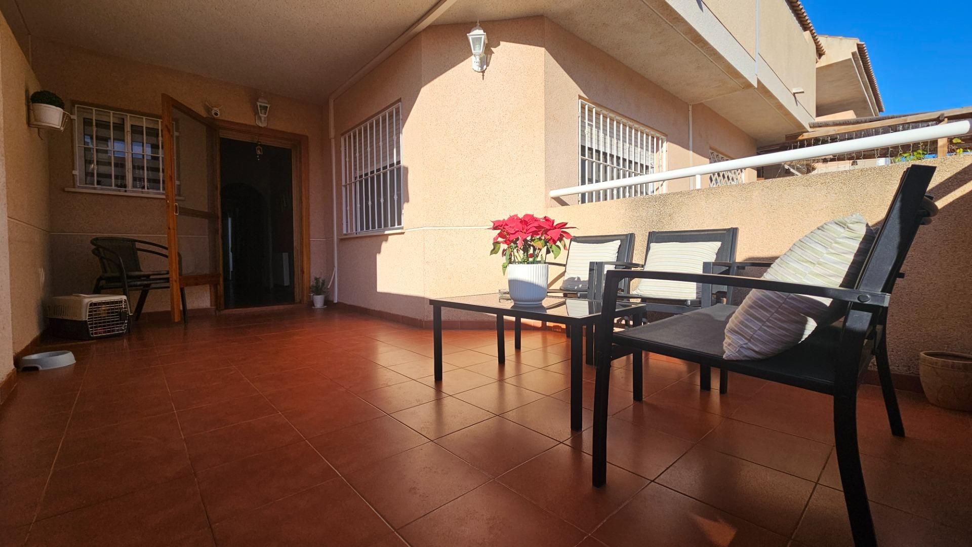Terraza de Casa adosada en venta en Cartagena con Aire acondicionado, Jardín privado y Terraza