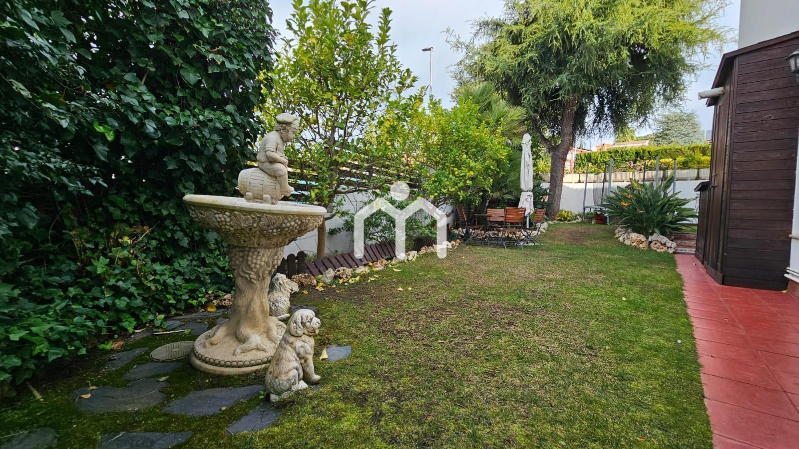 Garden of Single-family semi-detached for sale in Vilassar de Dalt  with Air Conditioner, Heating and Parquet flooring