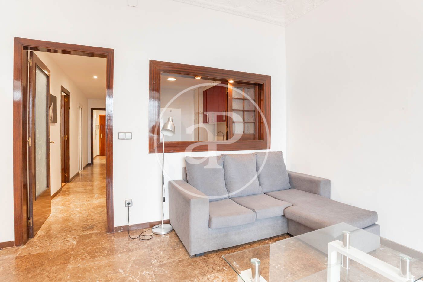 Living room of Flat to rent in  Barcelona Capital  with Air Conditioner, Heating and Furnished