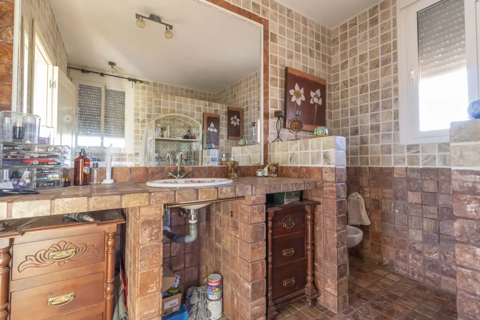 Bany de Casa o xalet en venda en Alcalá de Guadaira amb Aire condicionat, Terrassa i Piscina