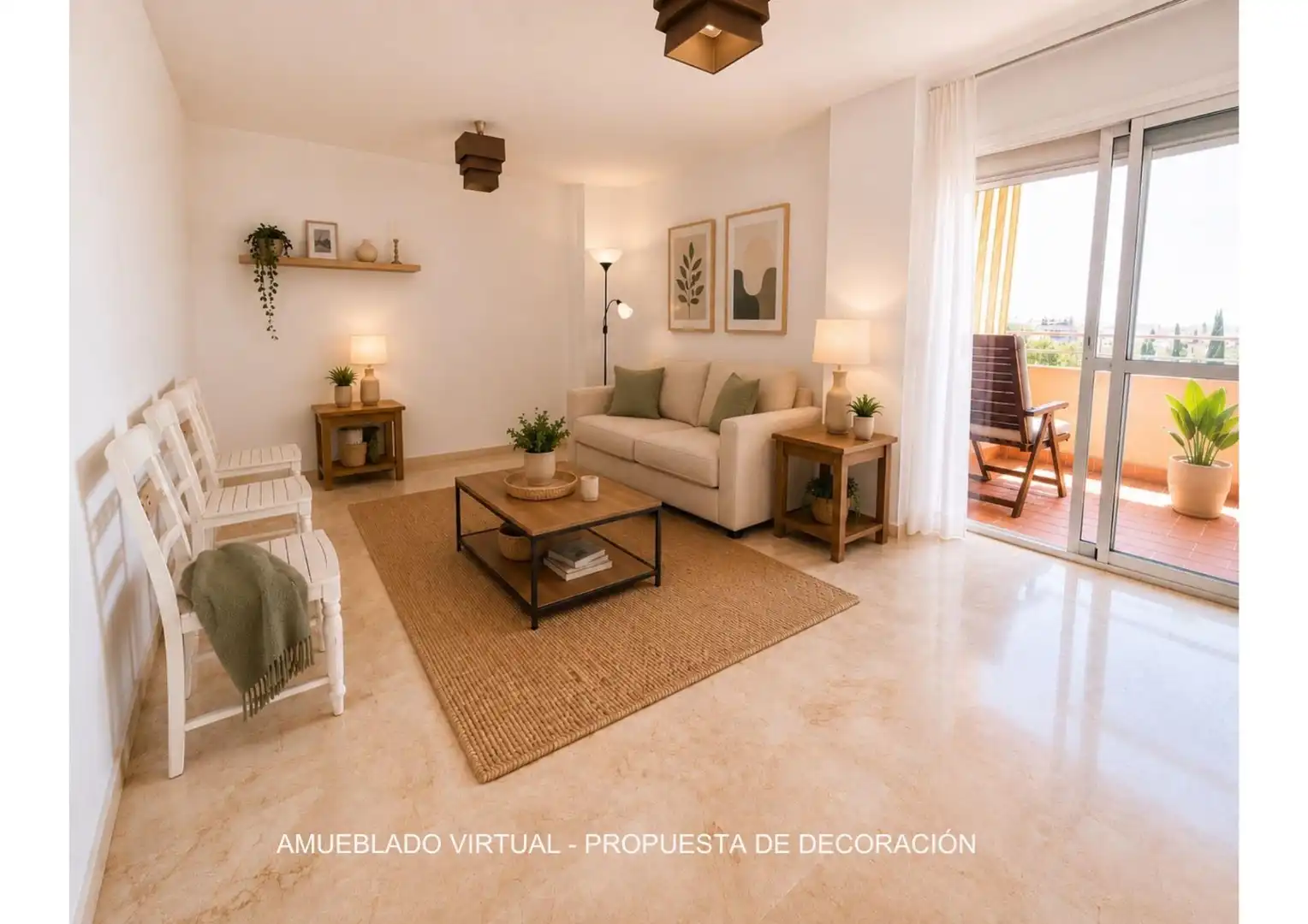 Sala d'estar de Pis en venda en Málaga amb Jardí privat, Terrassa i Piscina comunitària