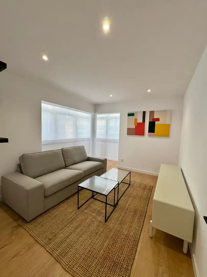 Sala de estar de Piso de alquiler en Santiago de Compostela  con Amueblado